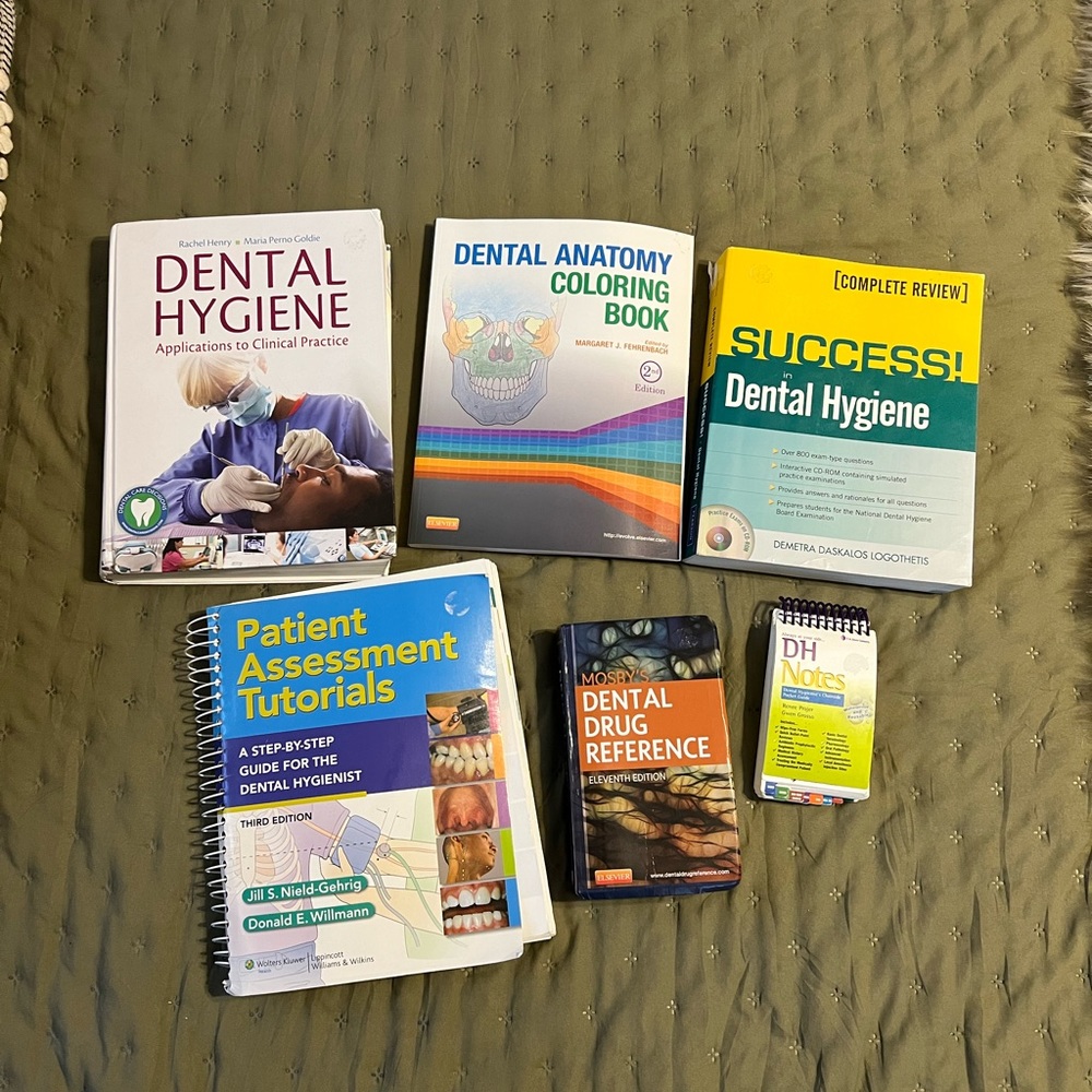 Bundle of Dental Hygiene books